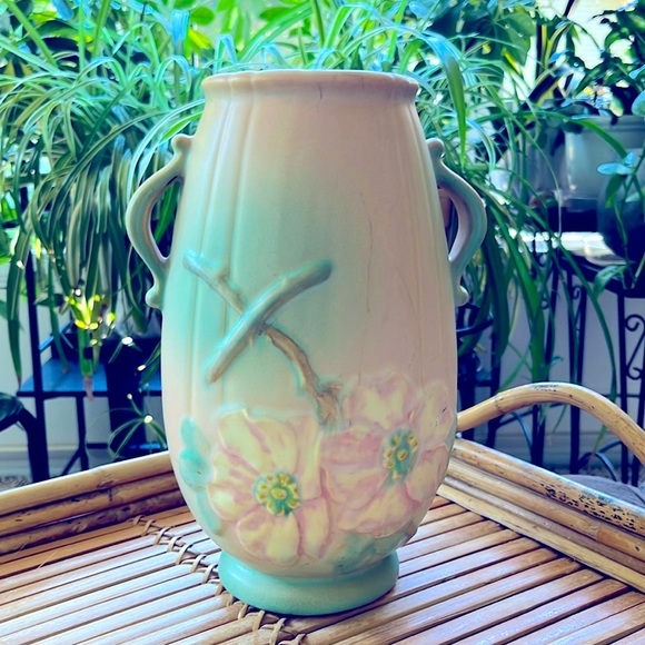 Weller Other - Weller Wild Rose Vase Vintage Pottery Collectable 1930's muted colors